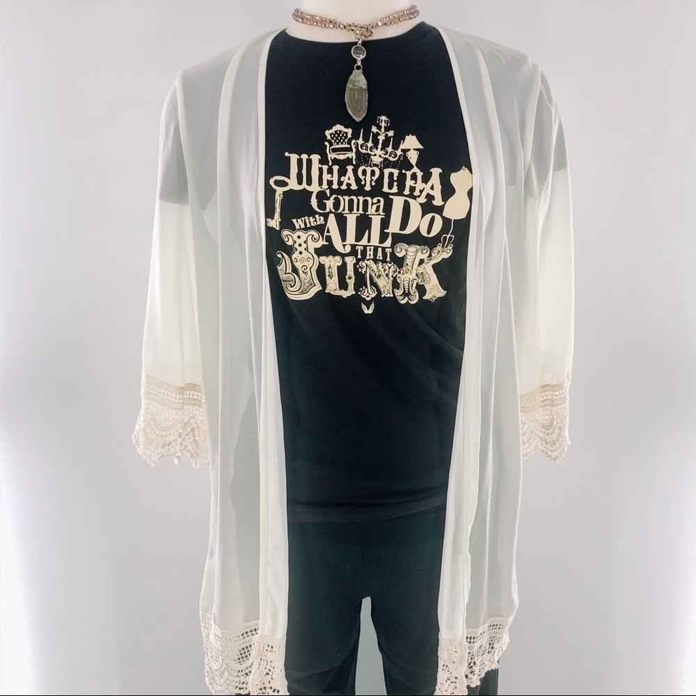 Ivory Lace Kimono